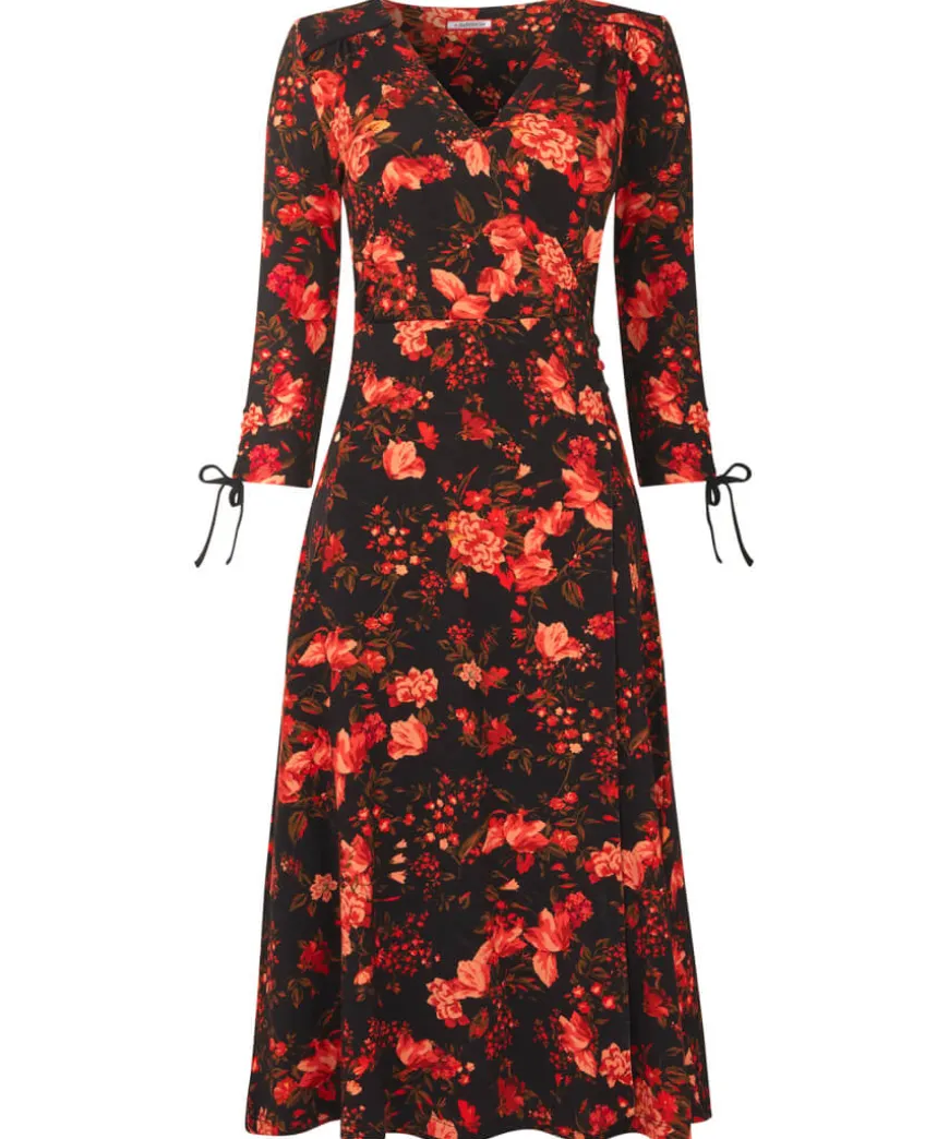 Autumn Blooms Jersey Dress