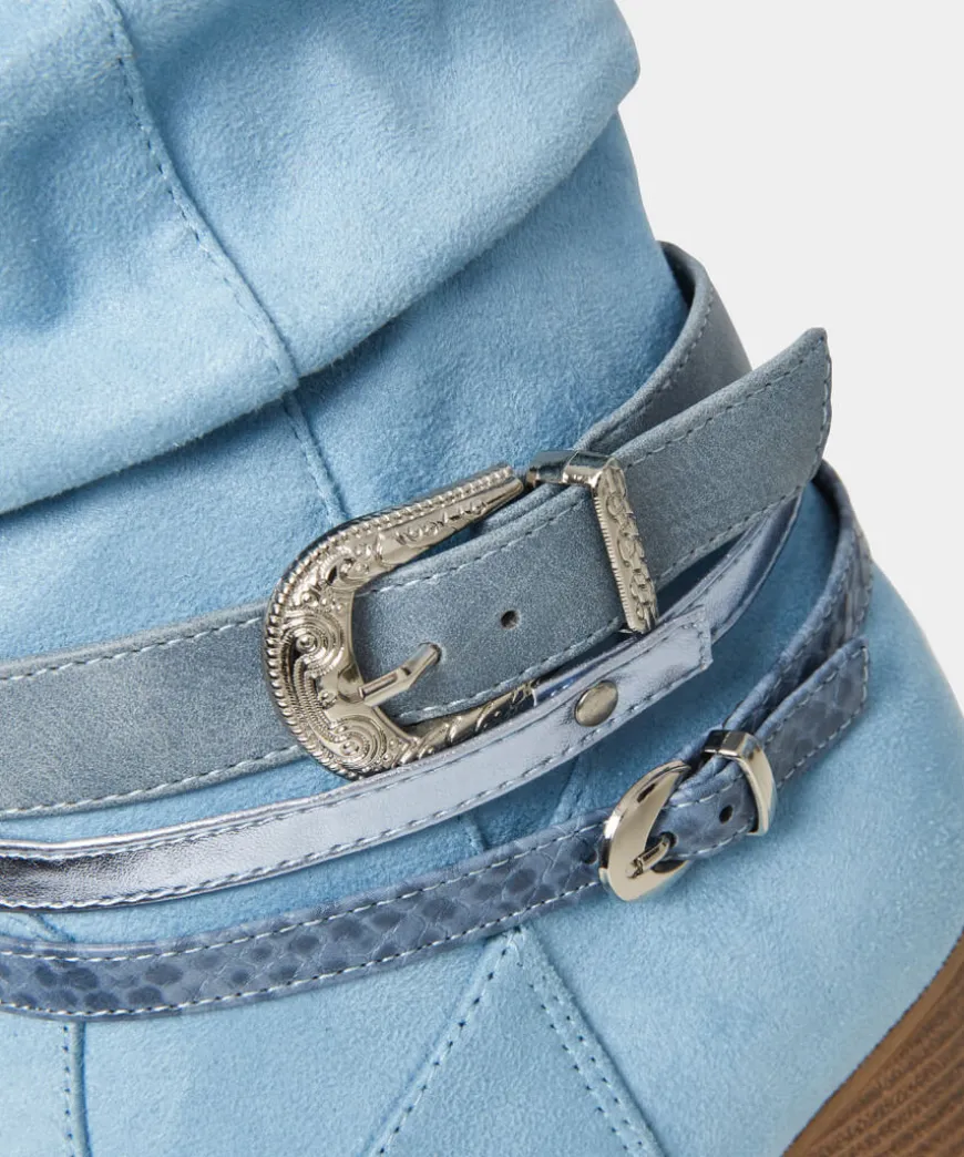 Bayou Blue Slouchy Boots