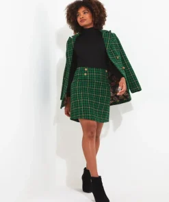 Beautifully Bold Check Skirt