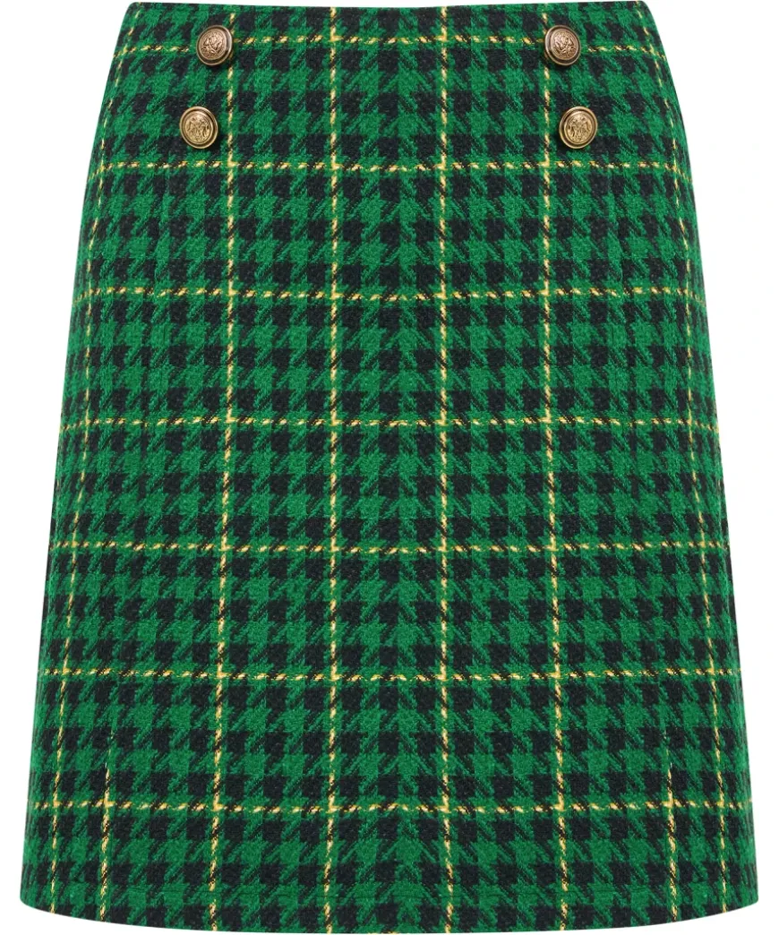 Beautifully Bold Check Skirt