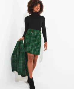 Beautifully Bold Check Skirt