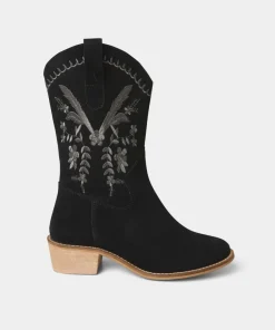 Belvedere Embroidered Suede Boots
