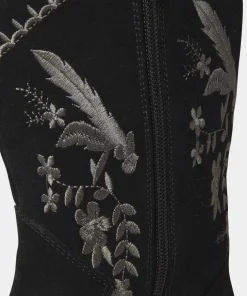 Belvedere Embroidered Suede Boots
