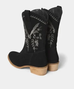 Belvedere Embroidered Suede Boots