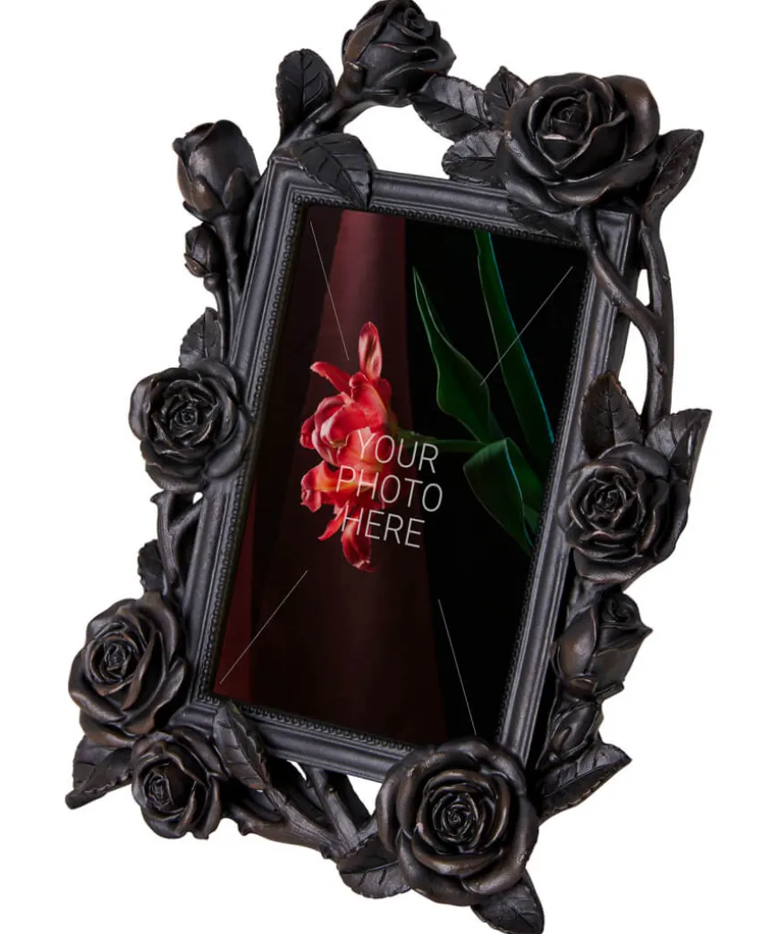 Black Rose Photo Frame