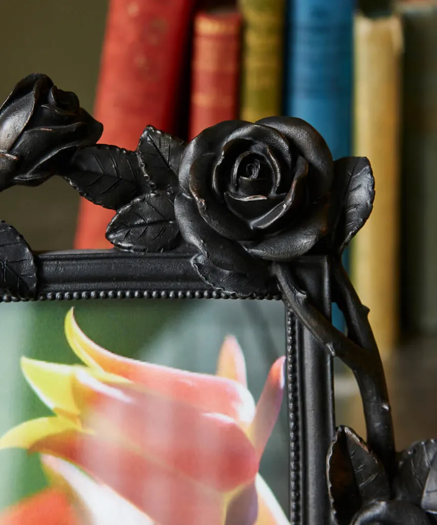 Black Rose Photo Frame