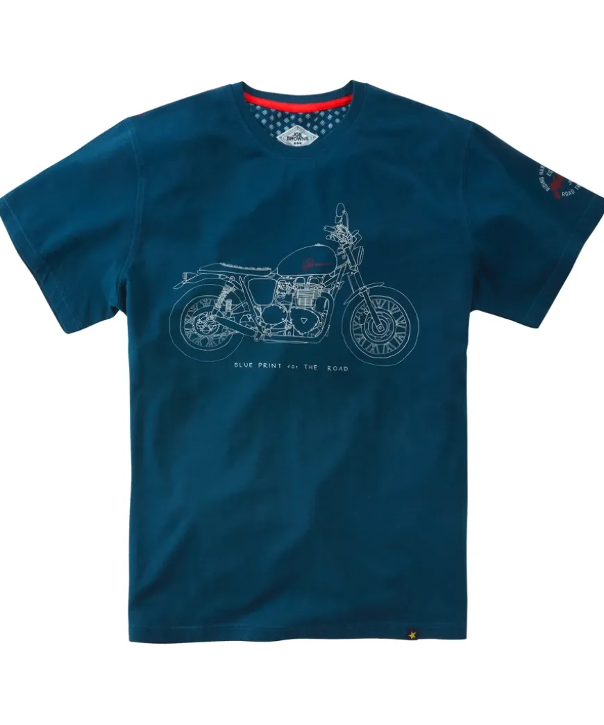 Blue Print Of The Road Tee