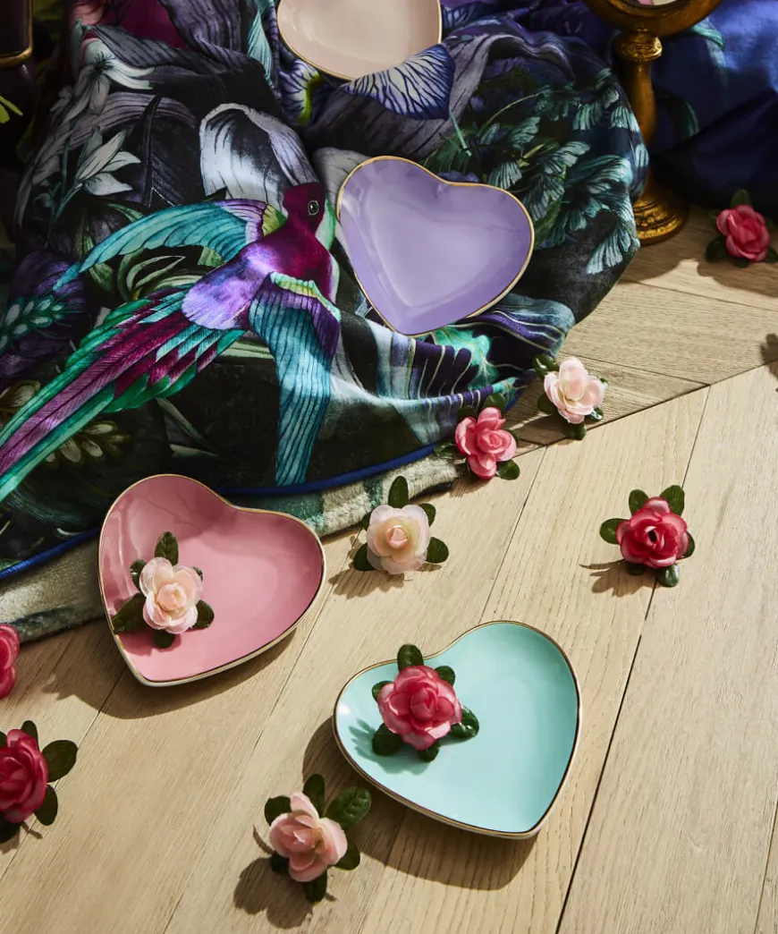 Bombay Duck Cute Heart Set Of Plates