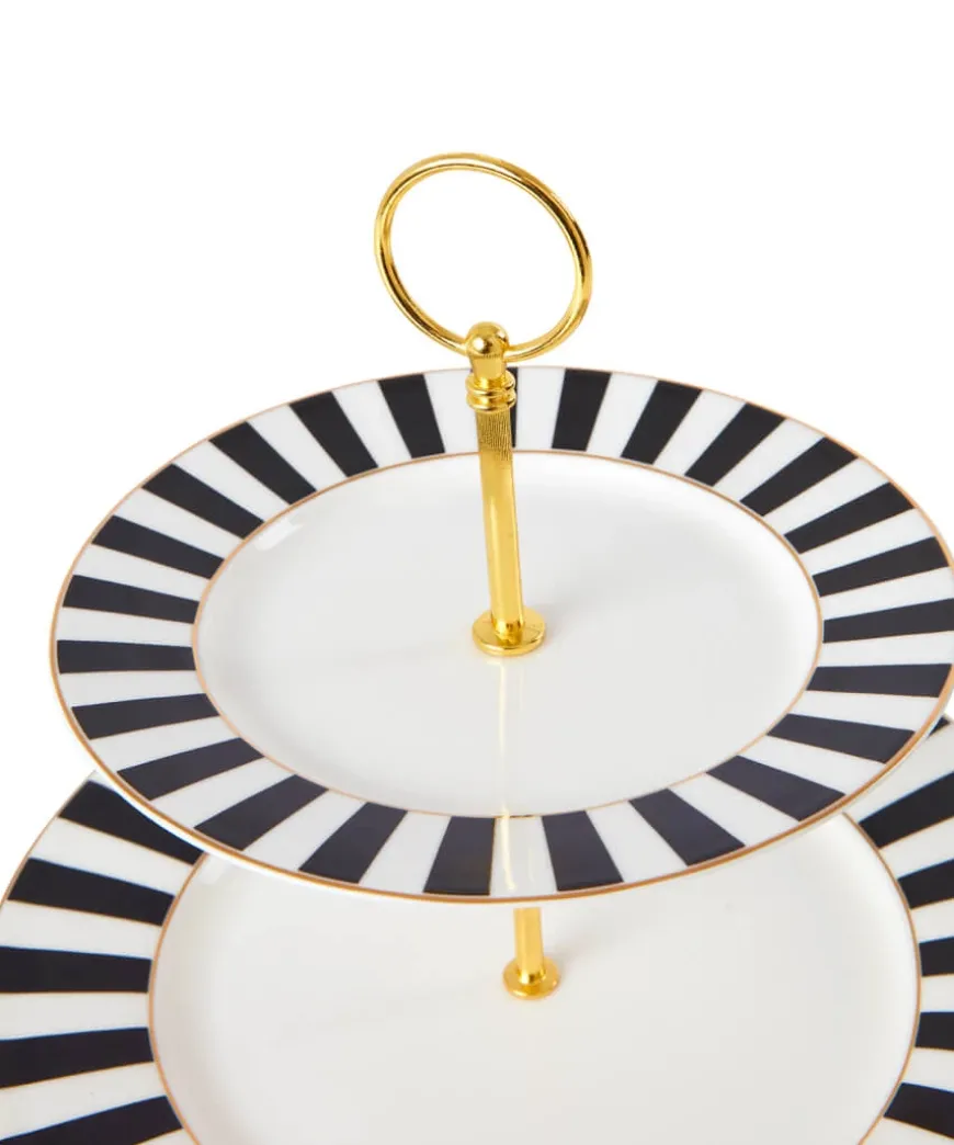 Bombay Duck Sophisticated Stripe Cake Stand