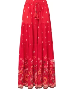 Border Print Skirt