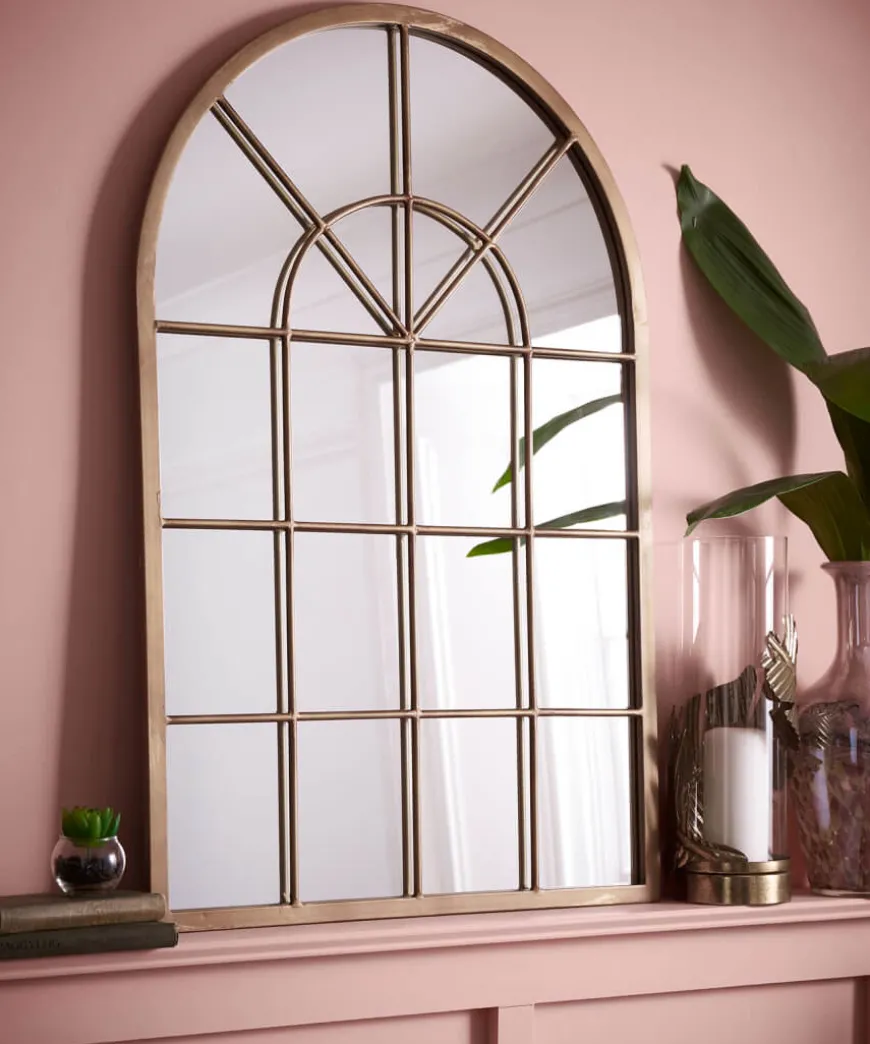 Brilliant Bronze Arch Mirror