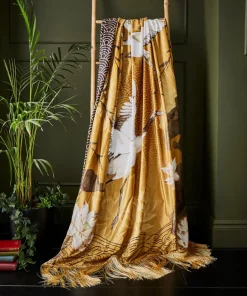 Candescent Cranes Reversible Throw