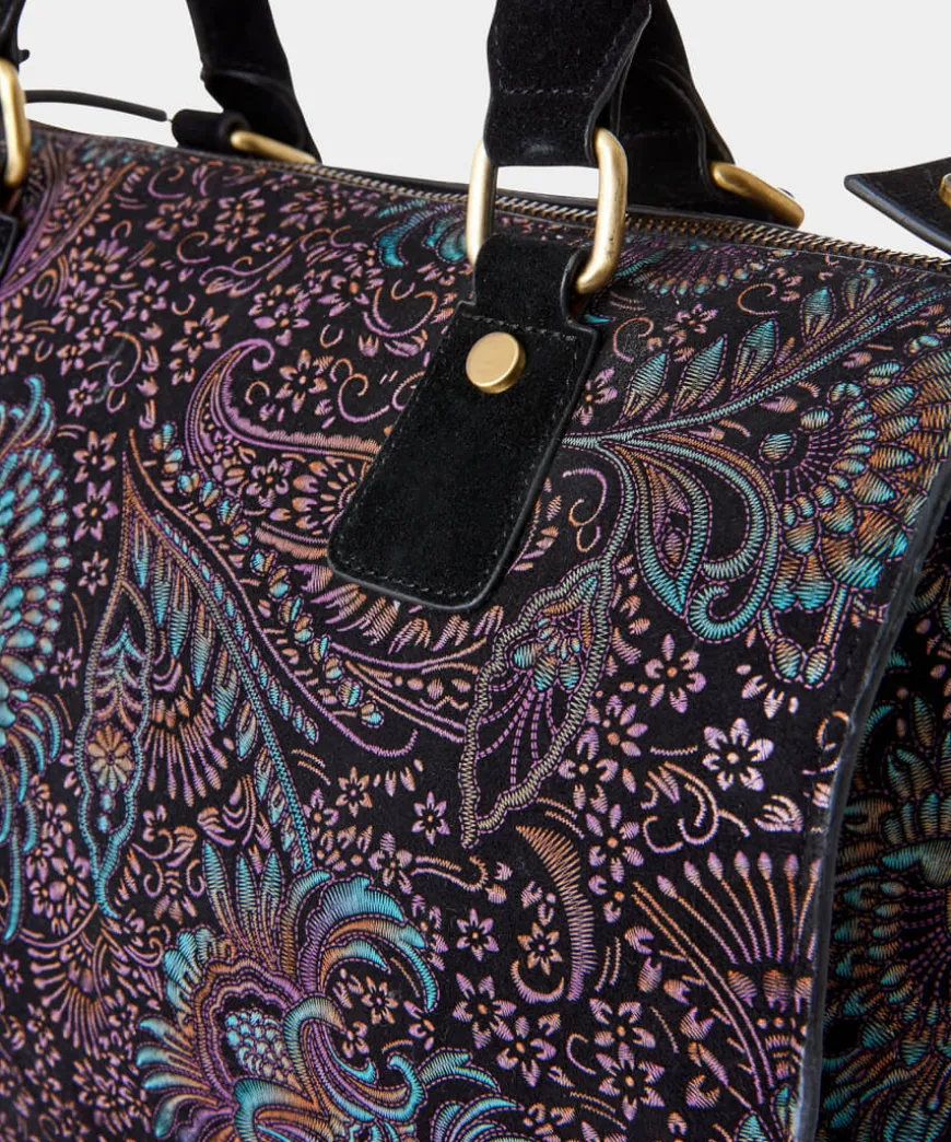 Carmen Print Suede Weekender Bag