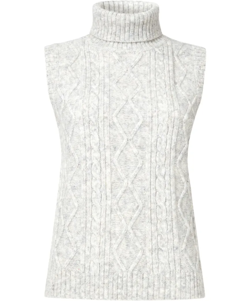 Charming Cable Knit Vest