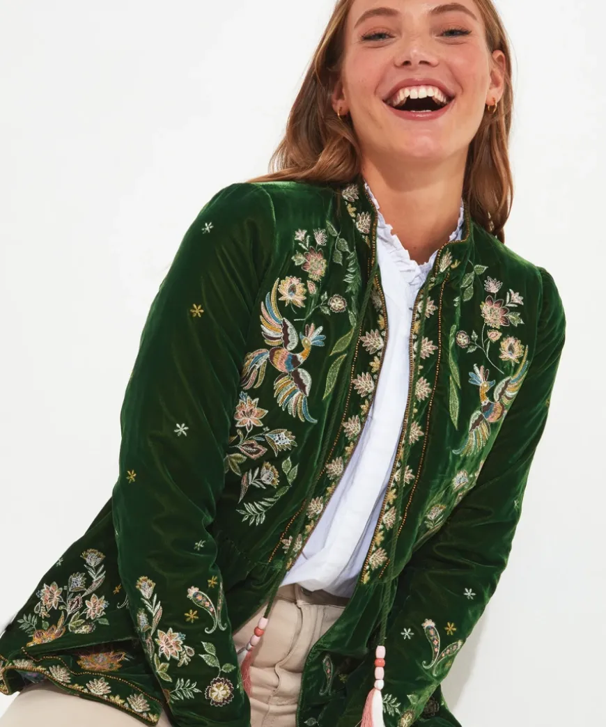 Charming Embroidered Boutique Jacket
