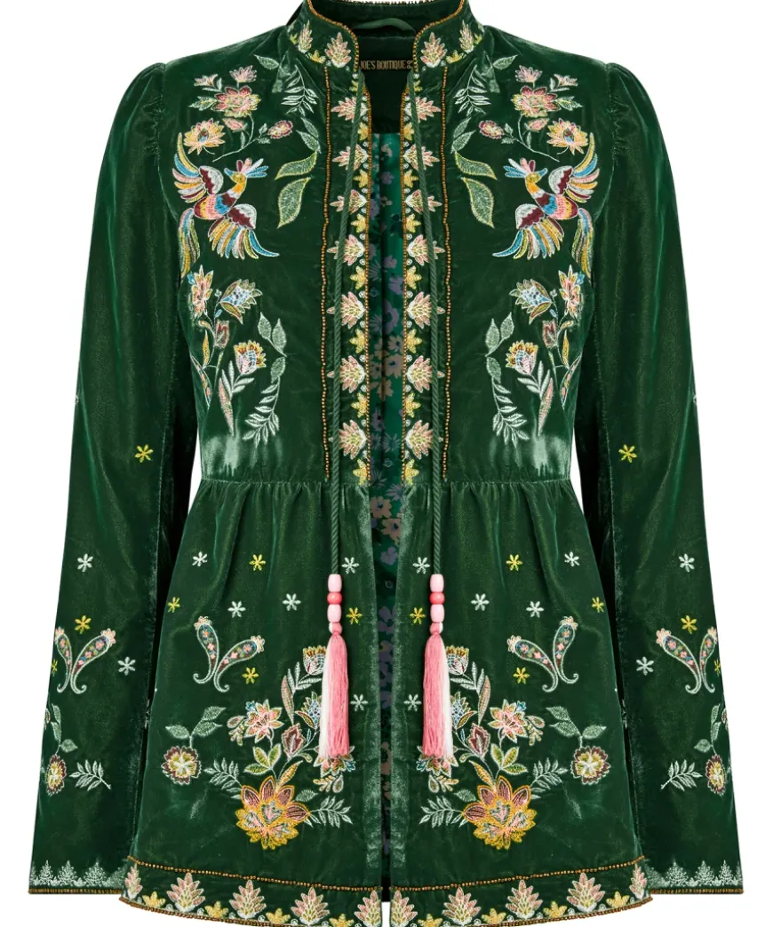 Charming Embroidered Boutique Jacket