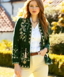 Charming Embroidered Boutique Jacket