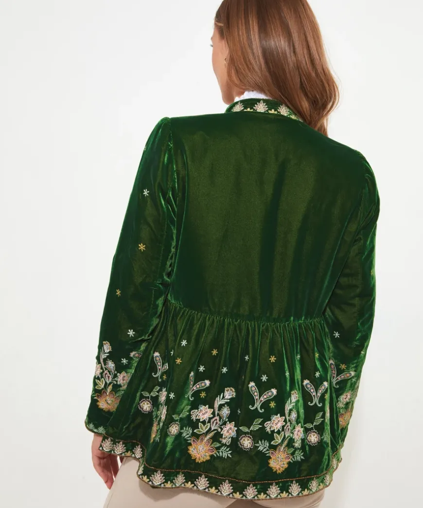 Charming Embroidered Boutique Jacket