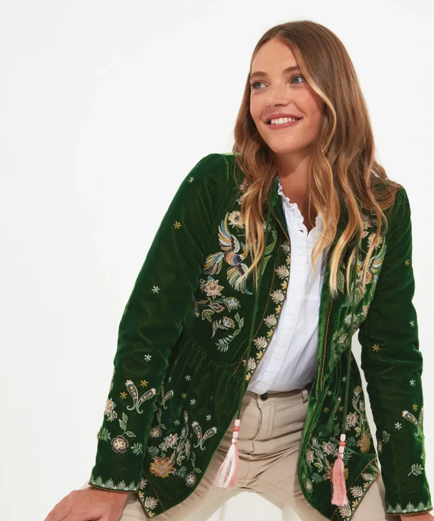 Charming Embroidered Boutique Jacket