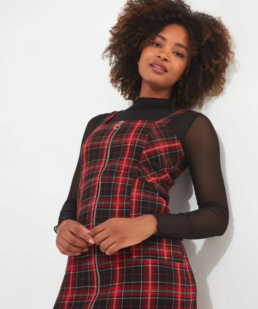 Check It Out Zip Up Dress