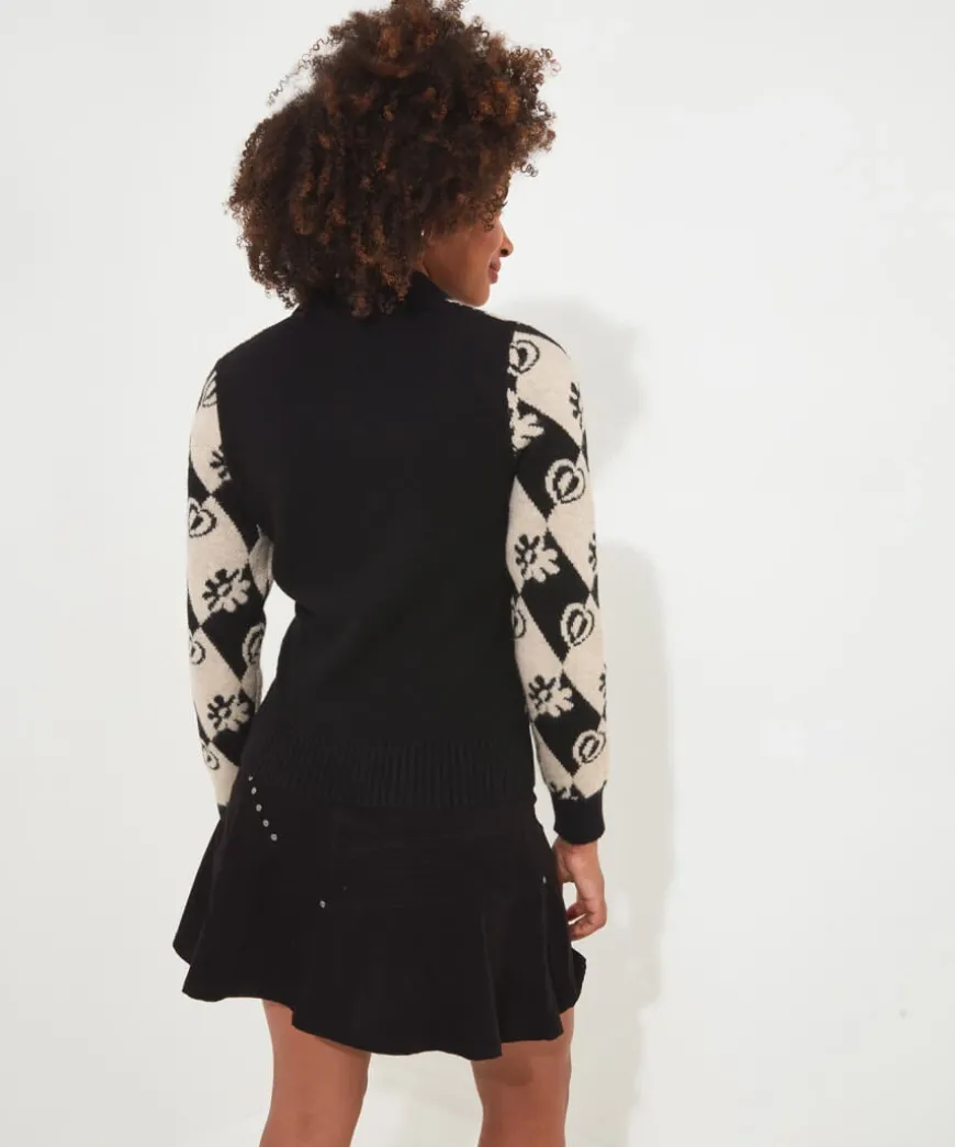 Check Mate Collared Jumper
