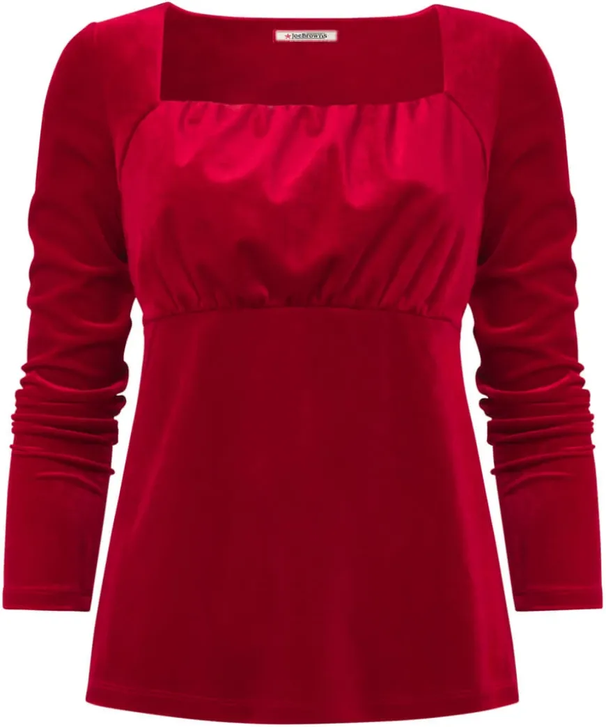 Christa Velour Top