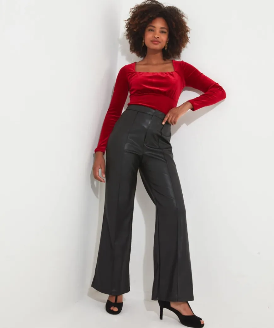 Christa Velour Top
