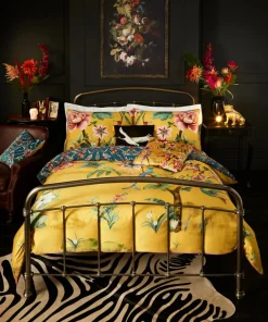 Contemporary Chinoiserie Reversible Bed Set