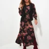 Dramatic Florals Jersey Dress