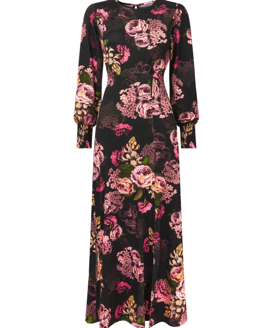 Dramatic Florals Jersey Dress