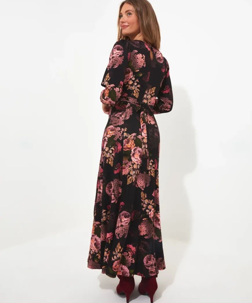 Dramatic Florals Jersey Dress