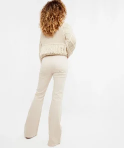 Ecru Bootcut Jeans