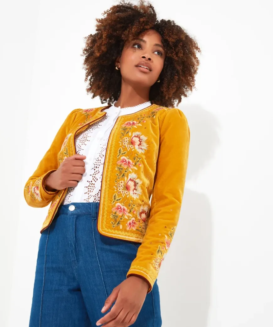 Elegantly Embroidered Boutique Jacket