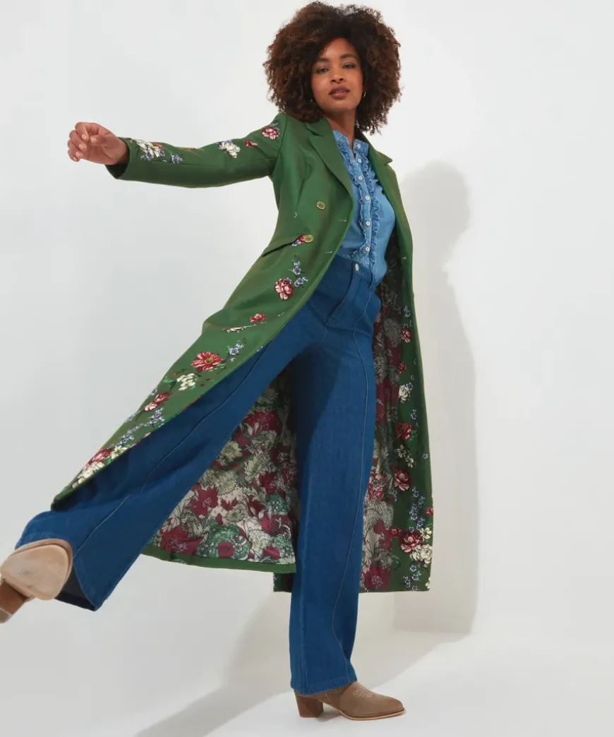 Elegantly Floral Coat