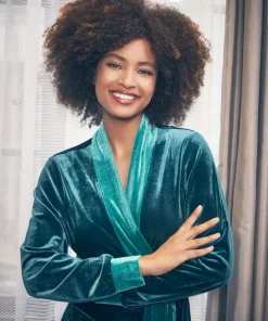 Embroidered Dressing Gown