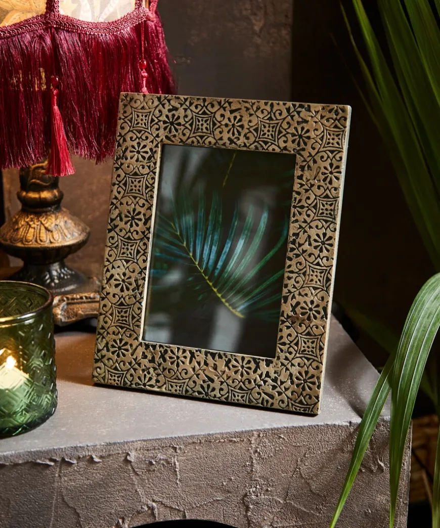 Endless Etched Floral Photo Frame