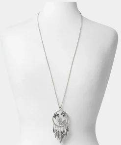 Evening Charms Feather Necklace