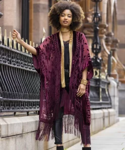 Evening Song Devore Kimono