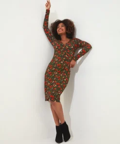 Fabulously Festive Wrap Dress