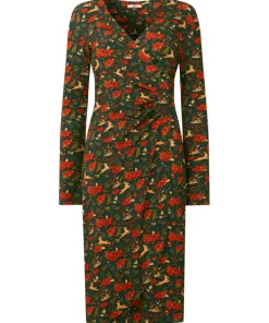 Fabulously Festive Wrap Dress
