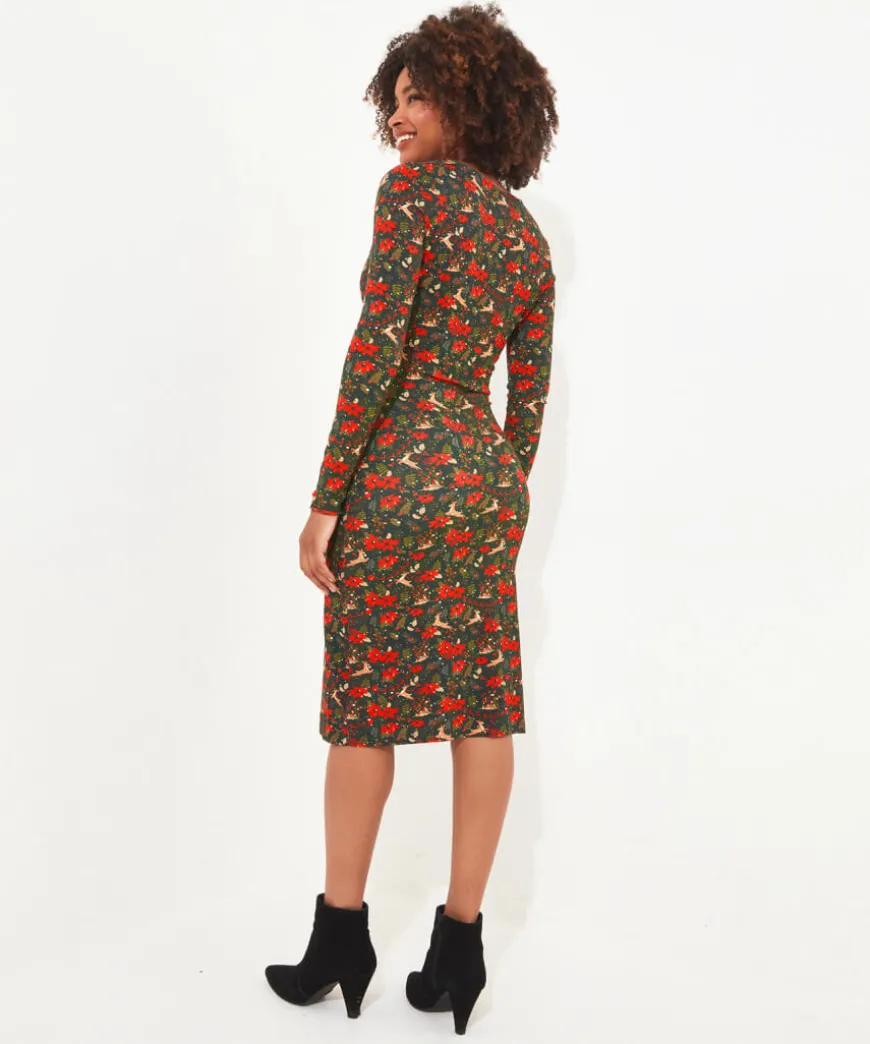 Fabulously Festive Wrap Dress