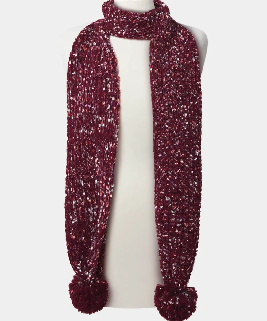 Fantasia Tape Yarn Bobble Scarf