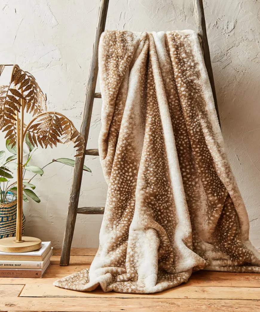 Fawn Fur Throw