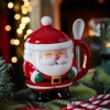 Festive Santa Spoon Mug