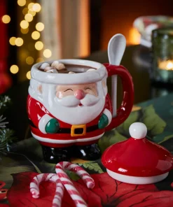 Festive Santa Spoon Mug