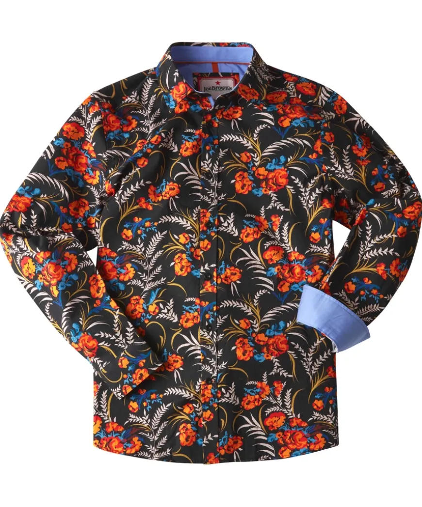 Fiery Fun Floral Shirt