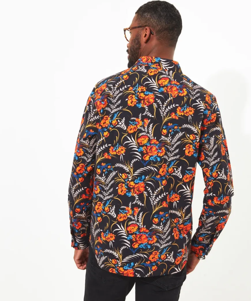 Fiery Fun Floral Shirt