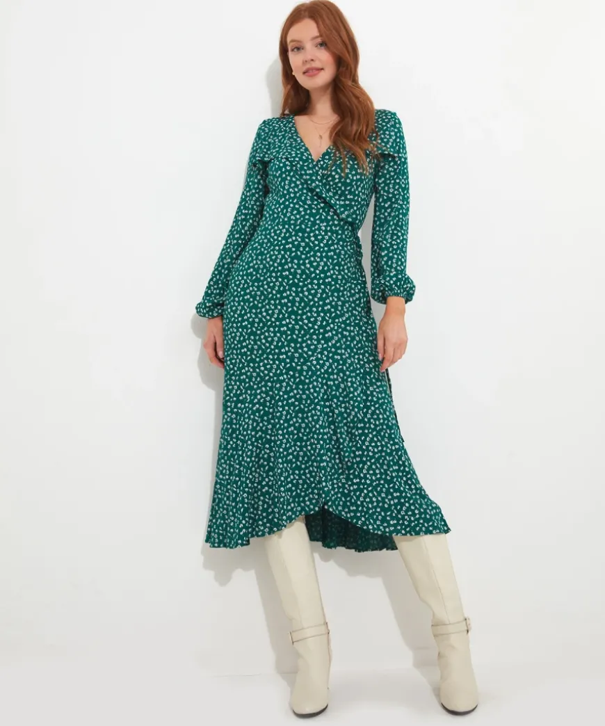 Florrie Wrap Frill Dress