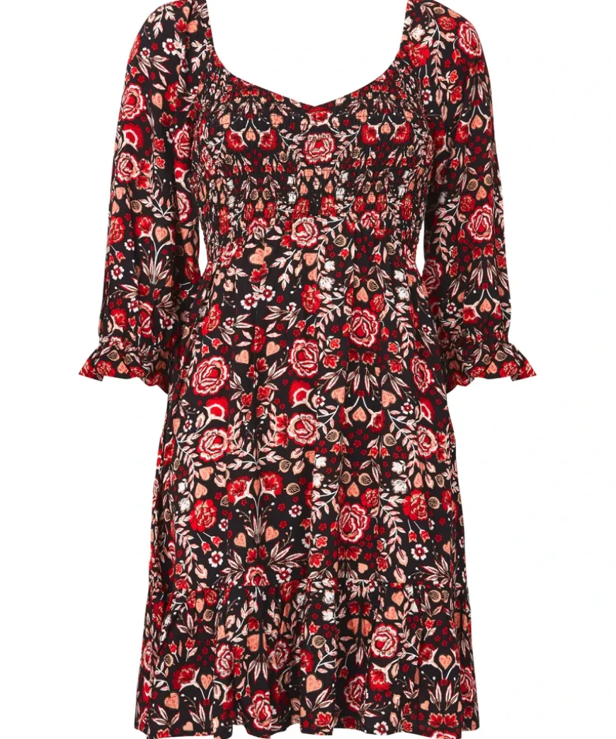Folky Floral Tunic Dress