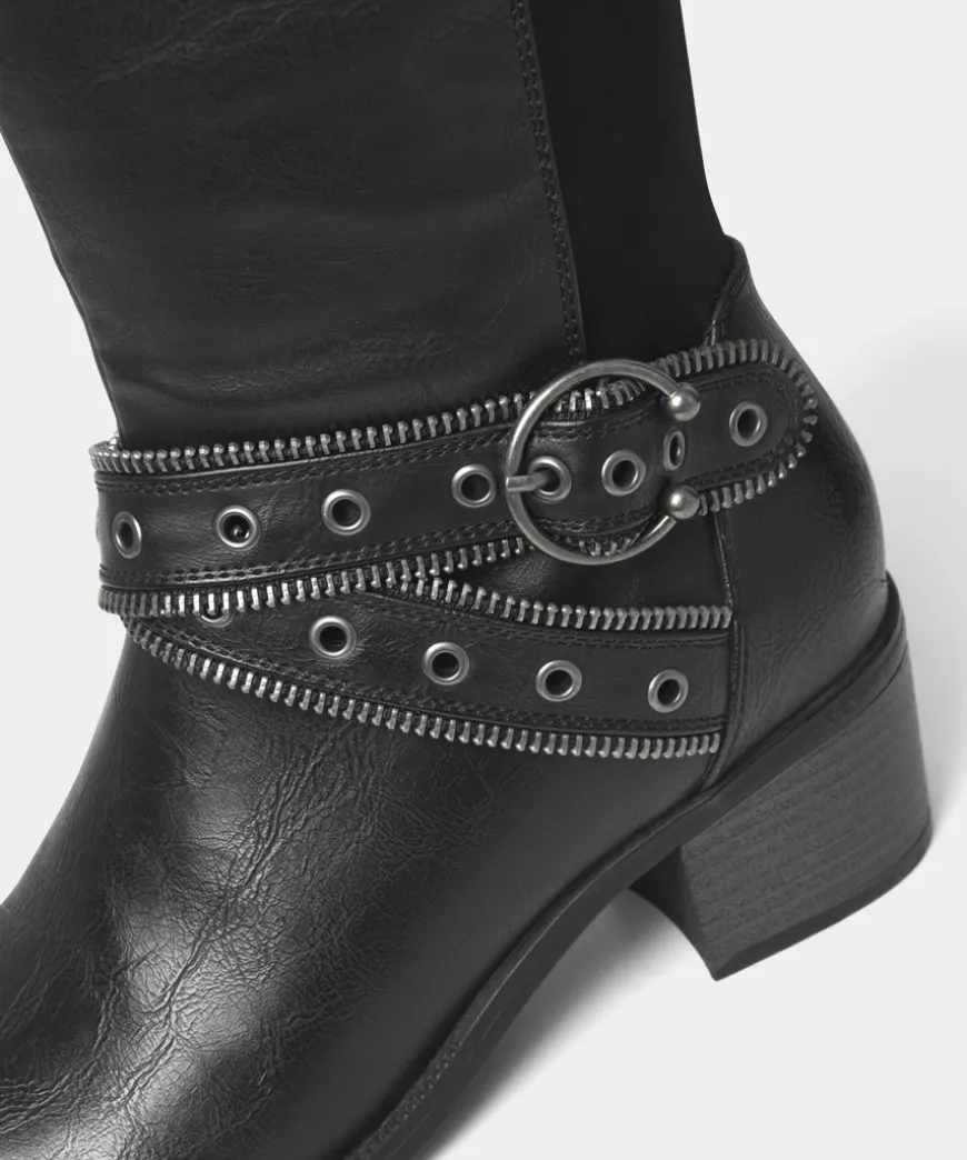 Free Rebel Zip Detail Boots